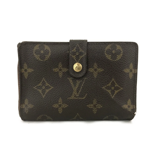 $560 Louis Vuitton Monogram Porte Monnaie Billets Viennois Bifold Wallet MI0012