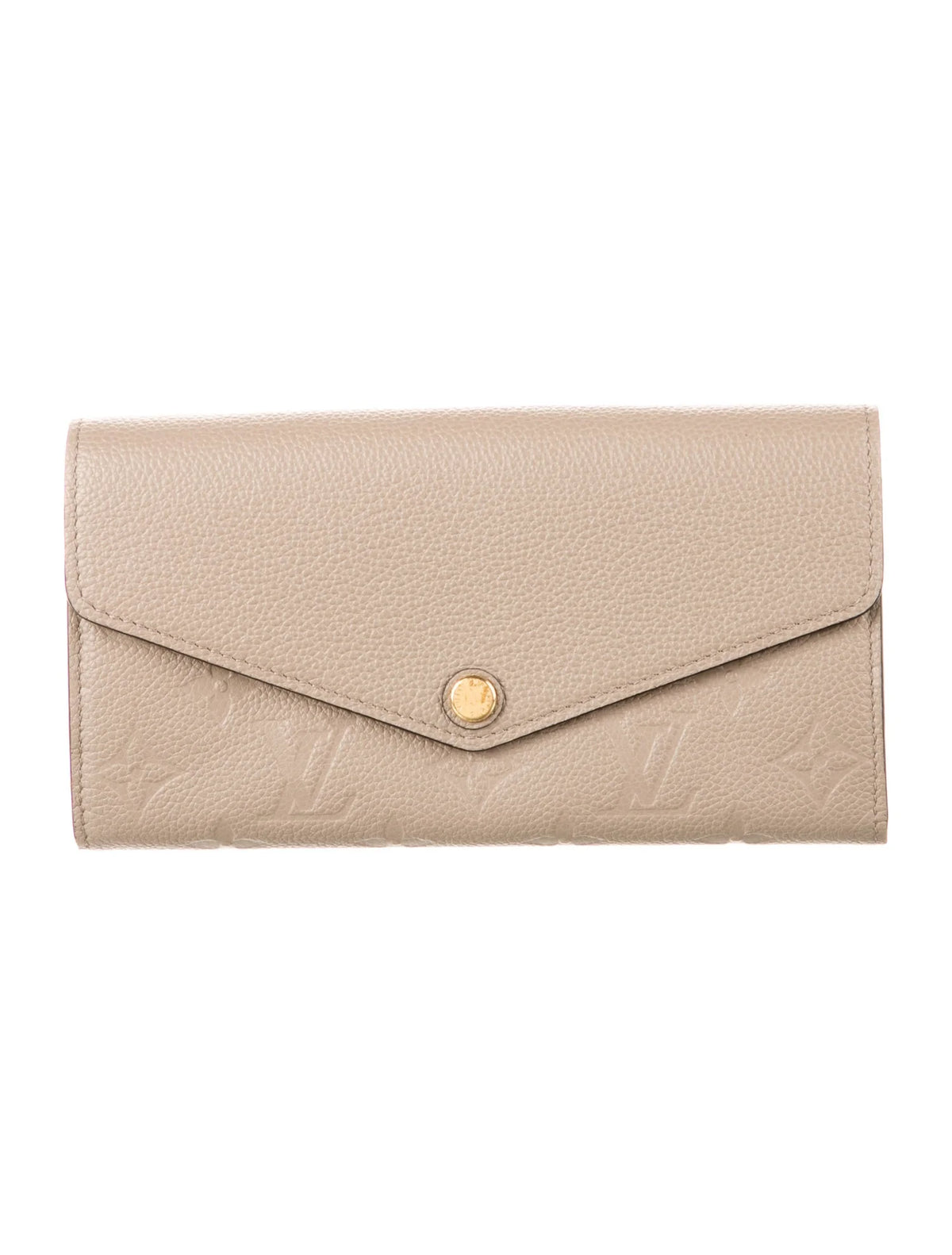 $880 Louis Vuitton Monogram Empreinte Leather Sarah Wallet