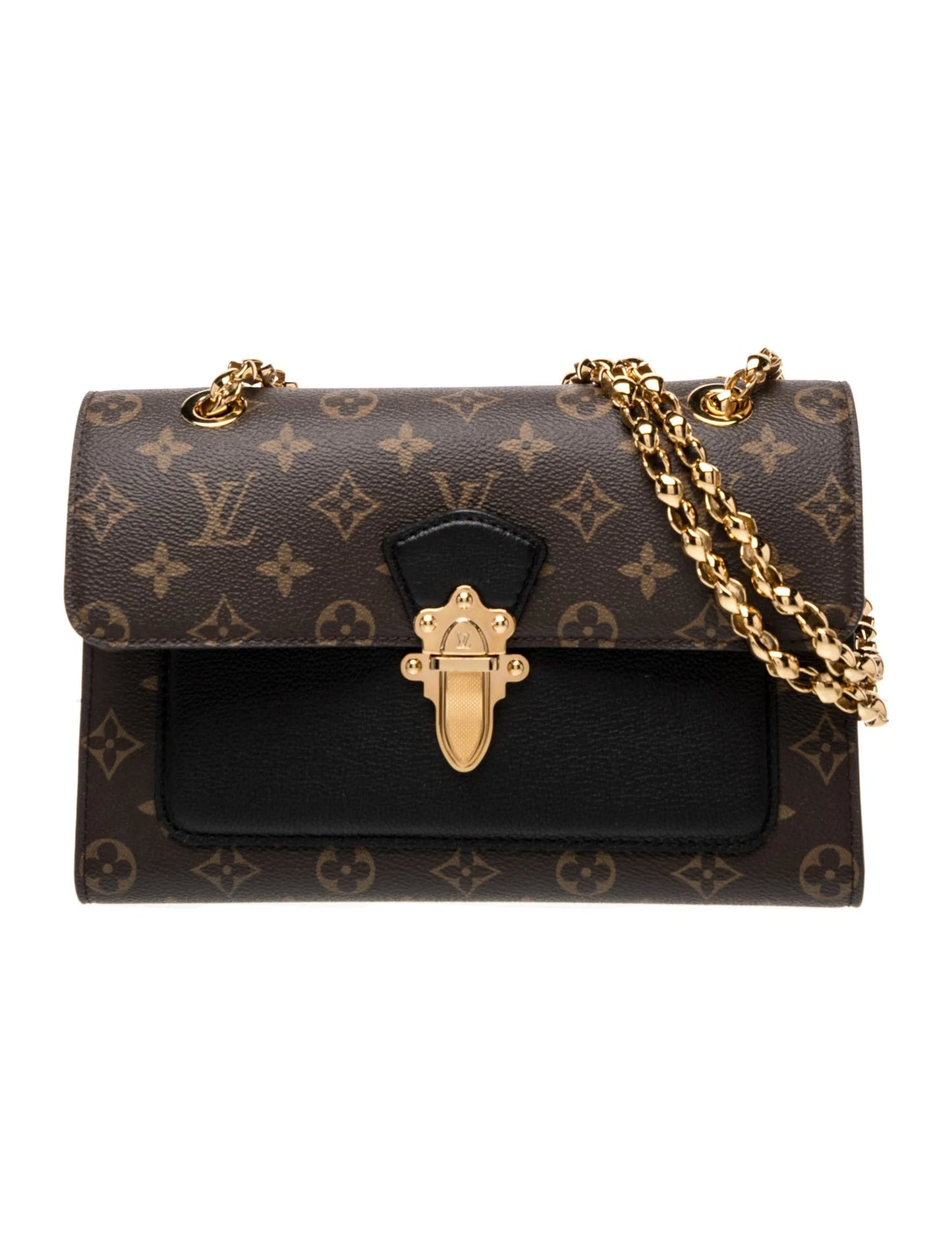 $2830 Louis Vuitton Monogram Victoire Black