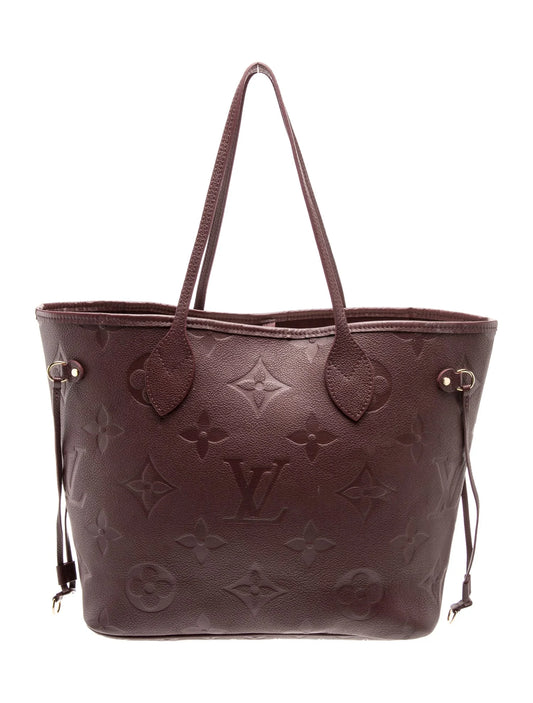 $3050 Louis Vuitton Monogram Giant Neverfull MM Purple