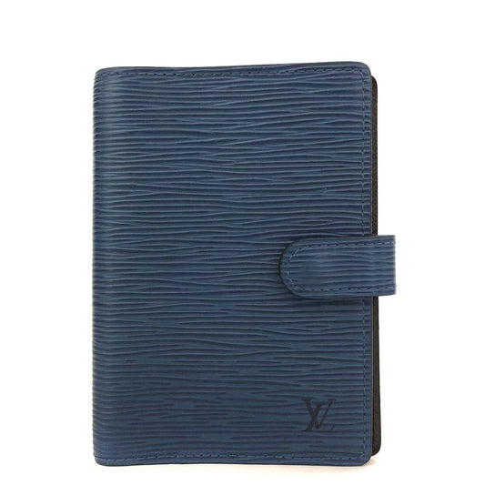 Louis Vuitton Epi Agenda PM Leather Notebook Cover Blue CA0928