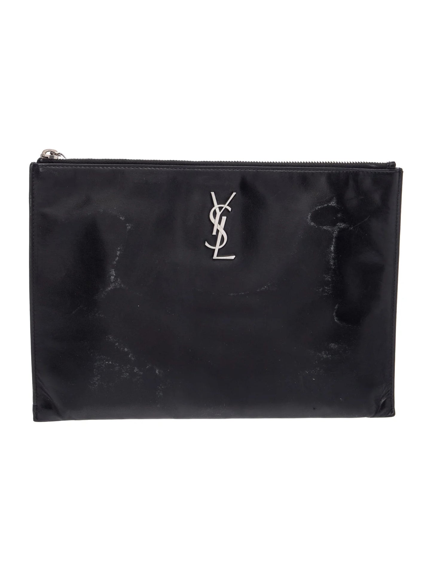 $1000 2018 Saint Laurent Monogram Clutch Leather Portfolio