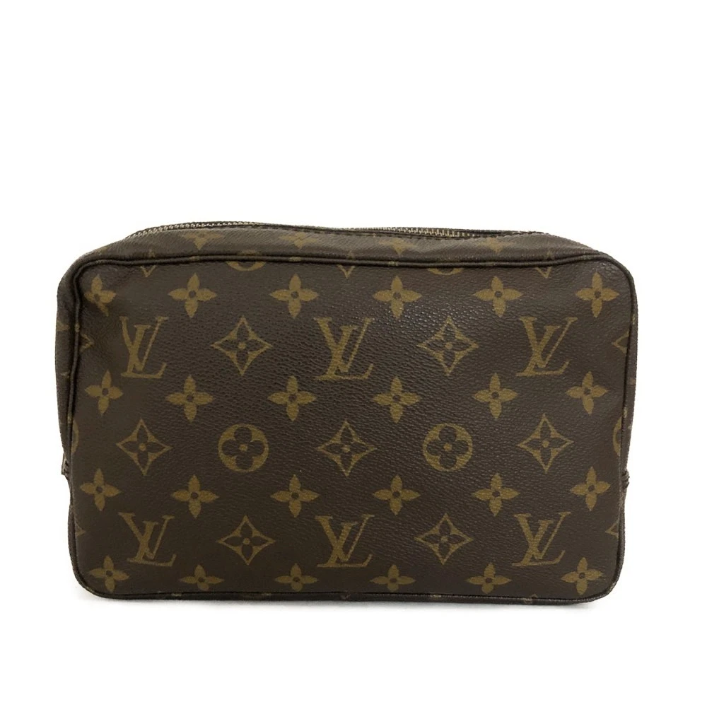 $340 1988 Louis Vuitton Monogram Trousse Toilette 23 Cosmetics Pouch (883TH)