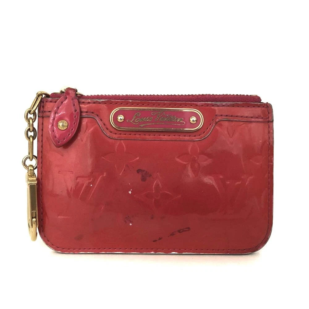 Louis Vuitton Monogram Vernis Pochette Cles NM Wallet Coin Purse CA5008