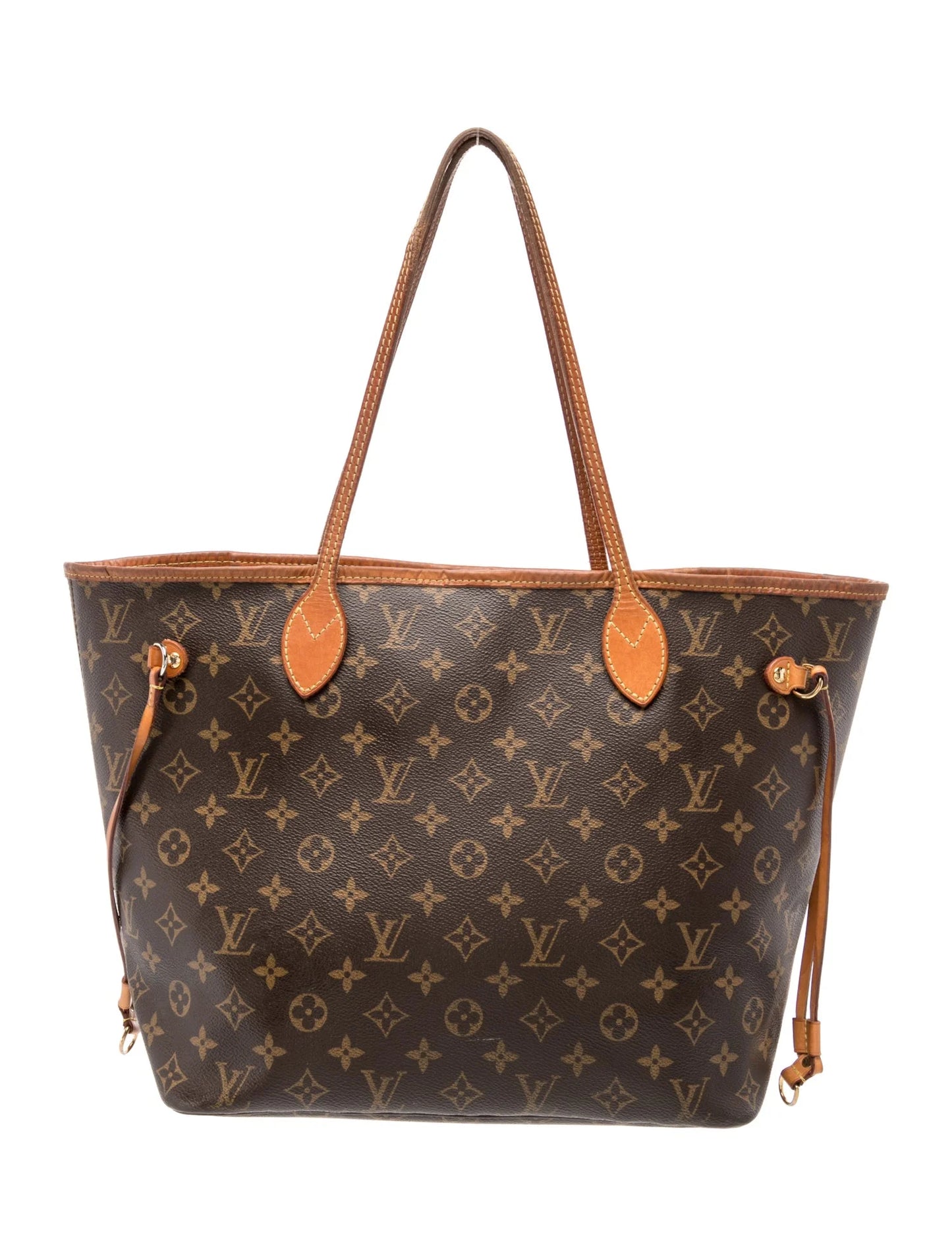 $2240 2016 Louis Vuitton Monogram Neverfull MM Rose Ballerine