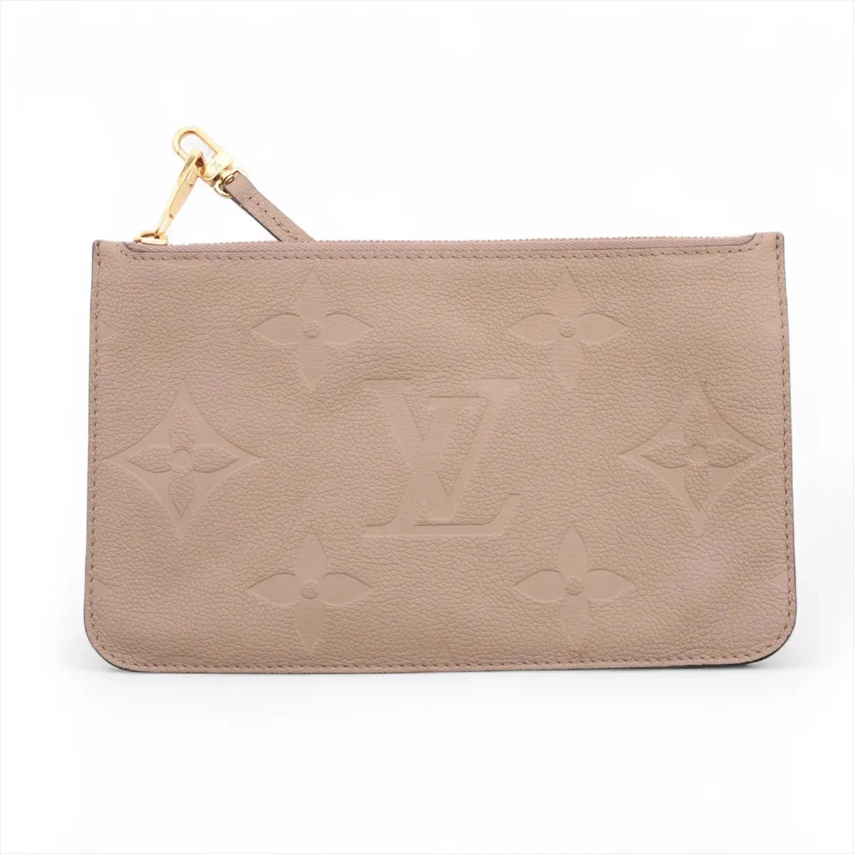 Louis Vuitton monogram empreinte Neverfull MM M45686 Beige Pouch Unknown serial
