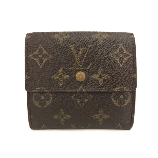 Louis Vuitton Monogram Portefeiulle Elise Trifold Wallet Brown TH0945