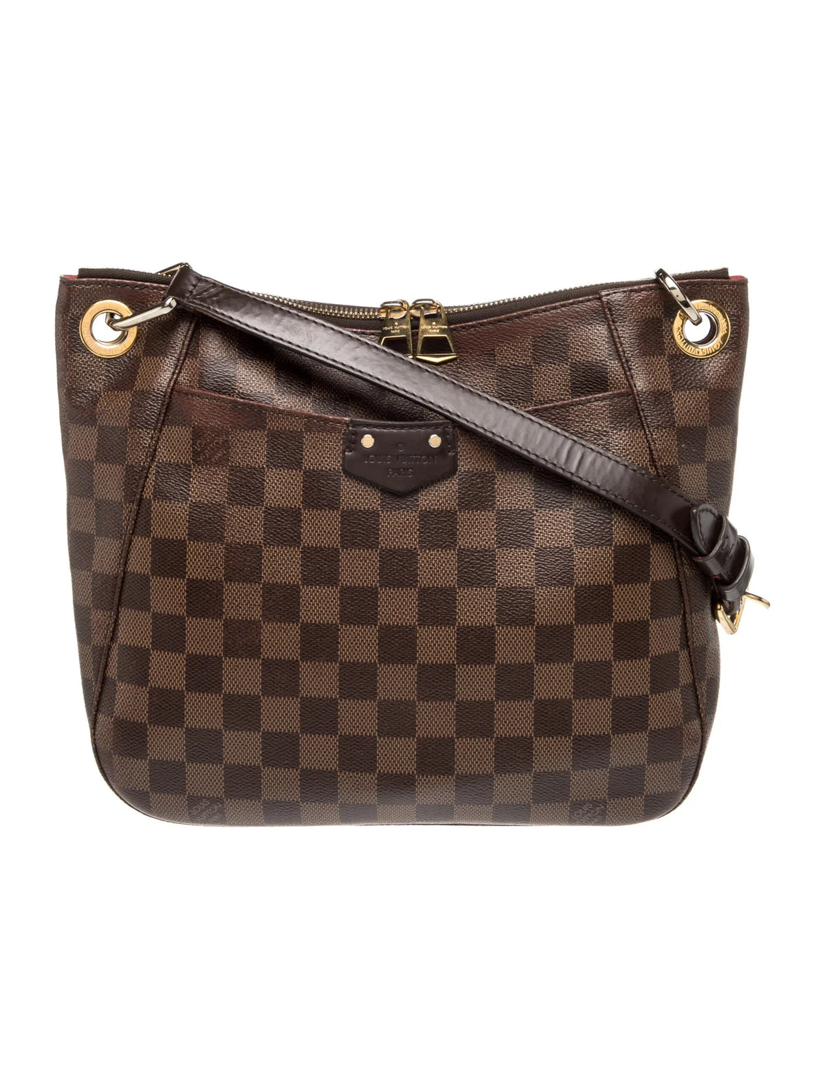 $1,520 Louis Vuitton Damier Ebene South Bank Besace