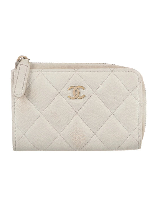 $700 Chanel CC Zip Around Coin Pouch 10021058