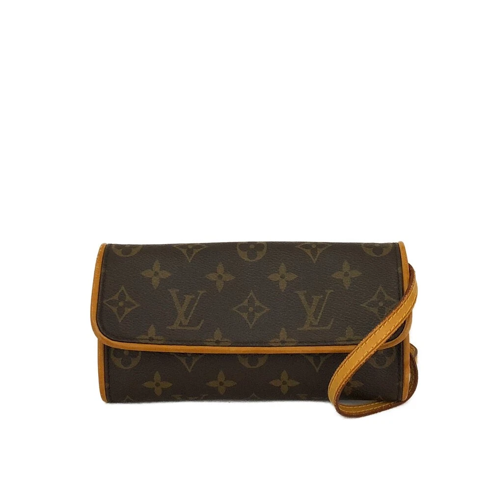 $630 1999 Louis Vuitton Monogram Pochette Twin PM Shoulder Bag Pouch (SD1909)