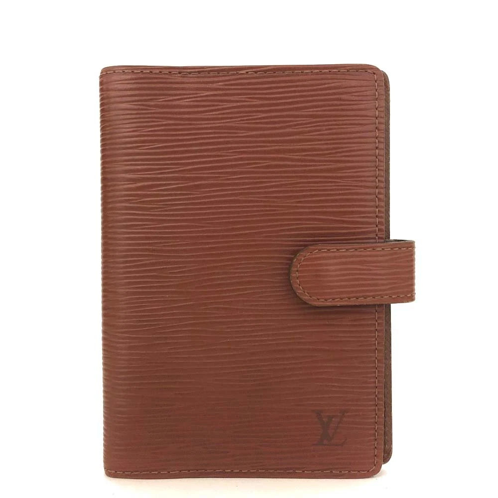 Louis Vuitton Epi Agenda PM Leather Notebook Cover Brown CA0927