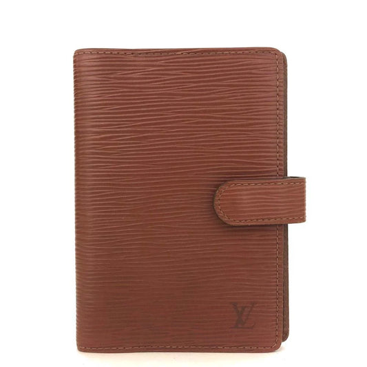 Louis Vuitton Epi Agenda PM Leather Notebook Cover Brown CA0927