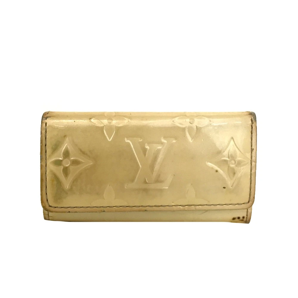 $350 2005 Louis Vuitton Monogram Vernis Leather 4 Ring Key Case CA0095