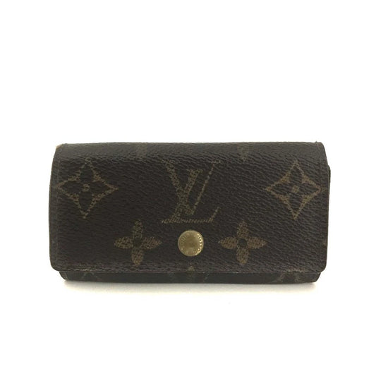 Louis Vuitton Monogram Multicles 4 Ring Key Case Brown TH0033