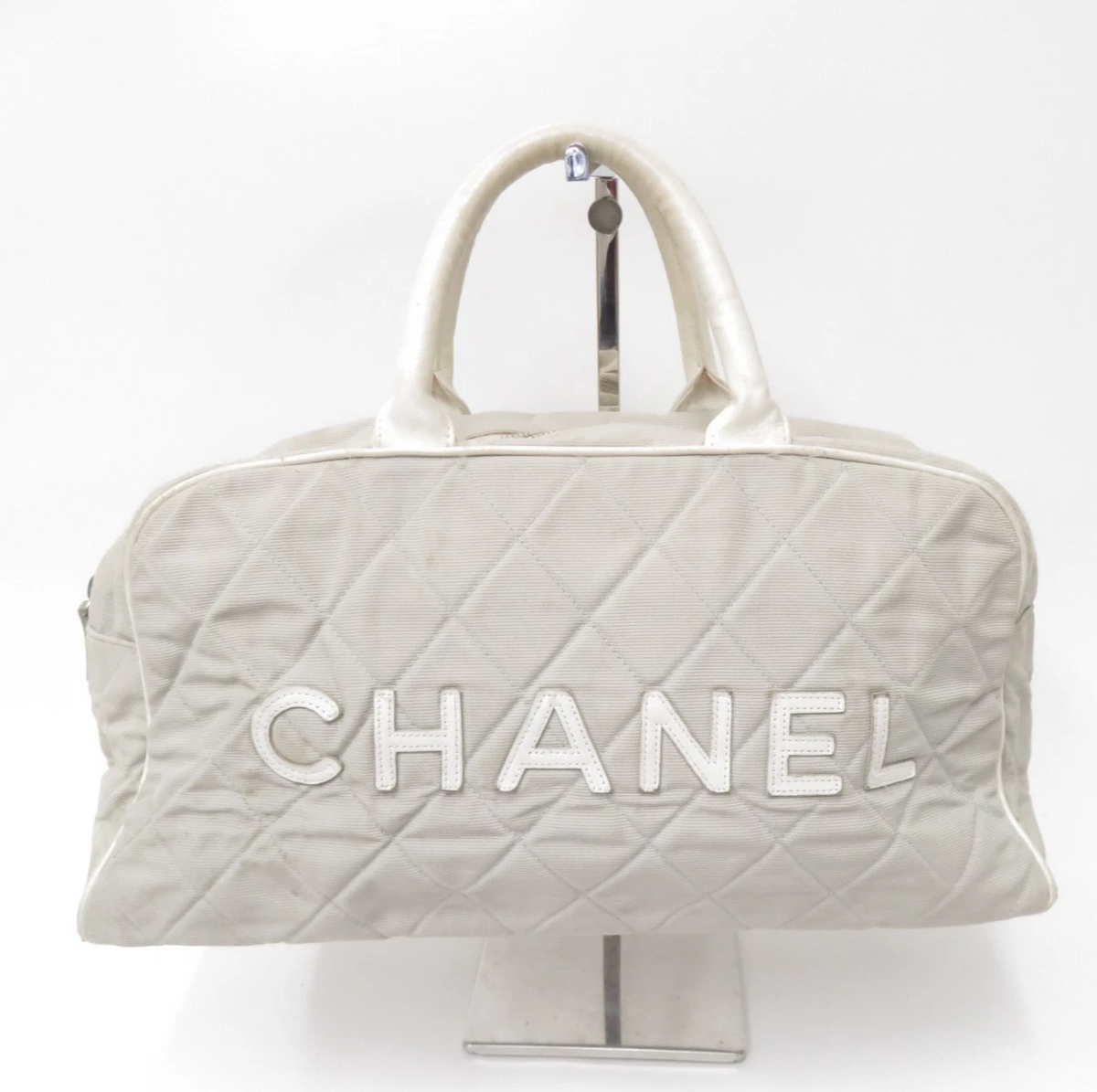 $2,200 2004 Chanel Sports Line Matelasse Nylon Boston Bag 9xxxxxx