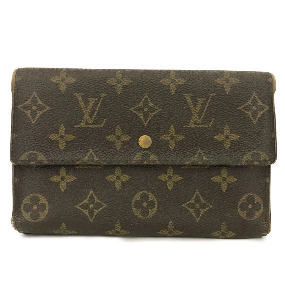 EGA Louis Vuitton Monogram Pochette Passeport Trifold Wallet Brown/9CG0901