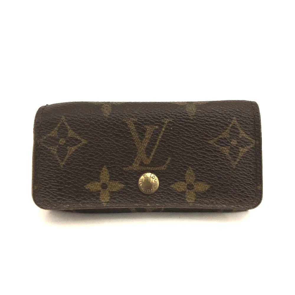 Louis Vuitton Monogram Multicles 4 Ring Key Case Brown FL0025
