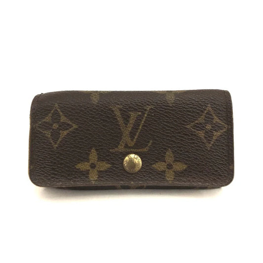 Louis Vuitton Monogram Multicles 4 Ring Key Case Brown FL0025
