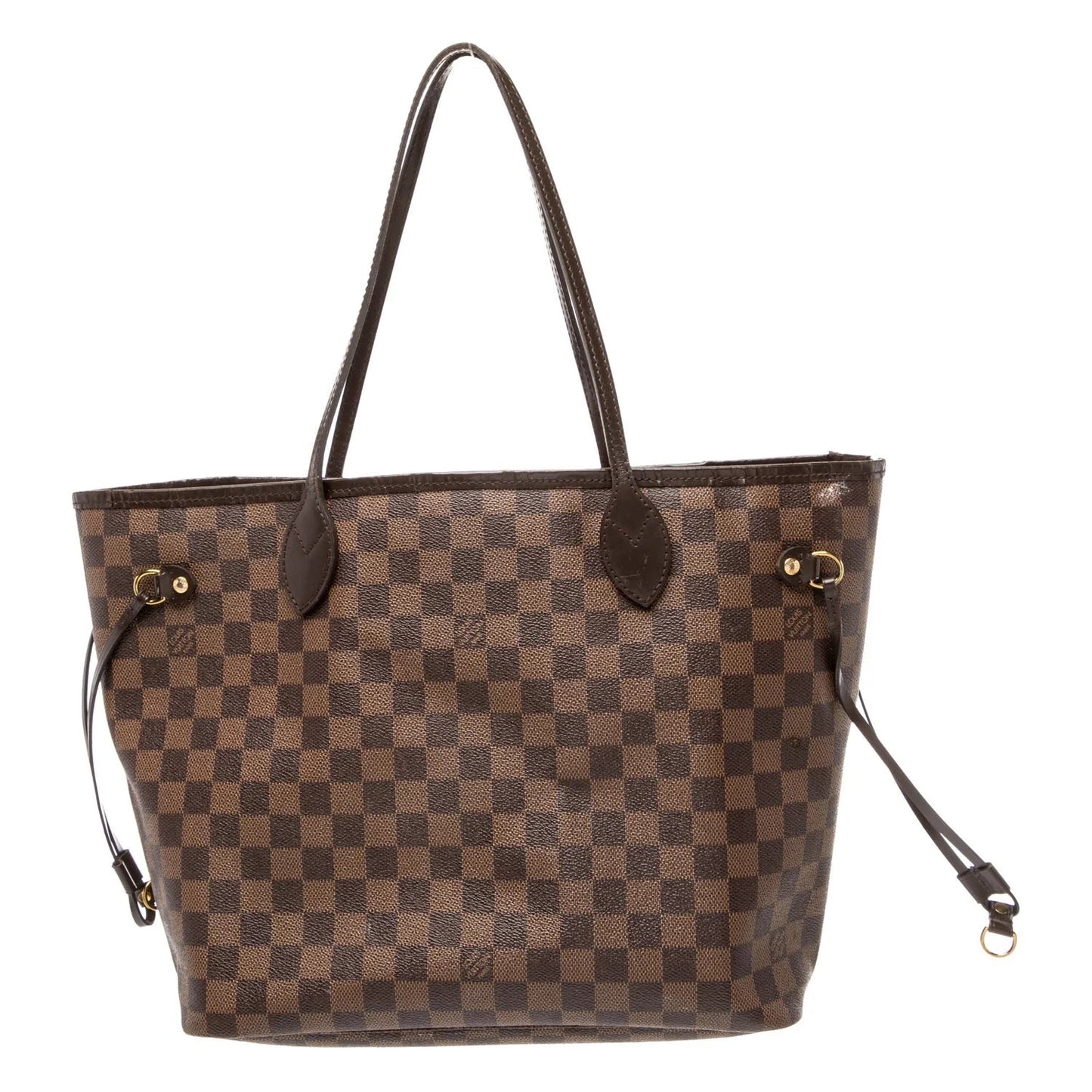 $2240 2018 Louis Vuitton Damier Ebene Neverfull MM with Pouch