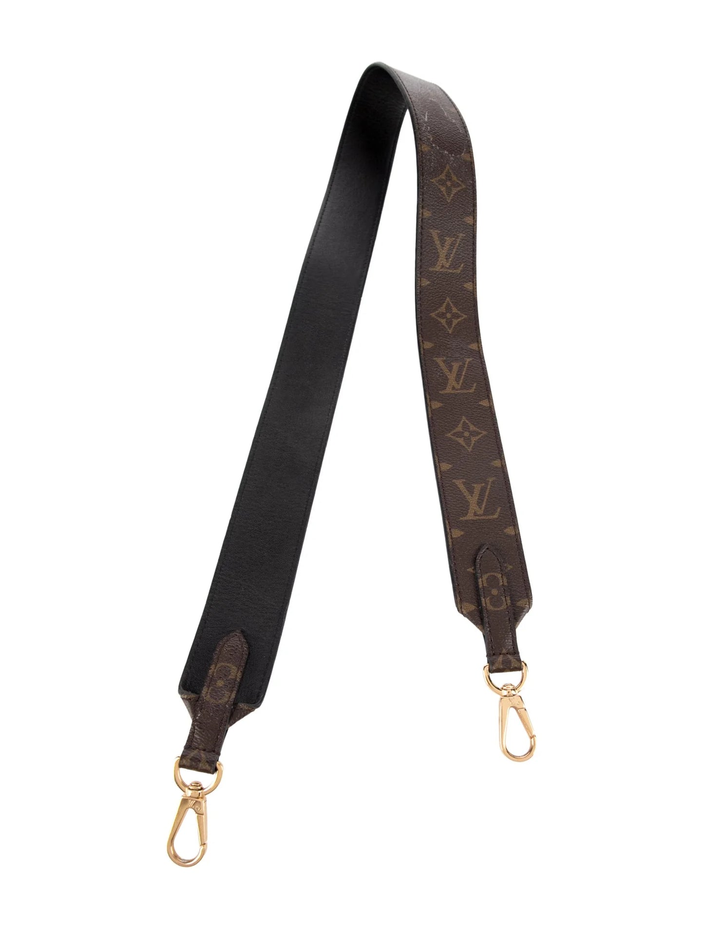 $625 Louis Vuitton Monogram Bandouliere Shoulder Strap Black