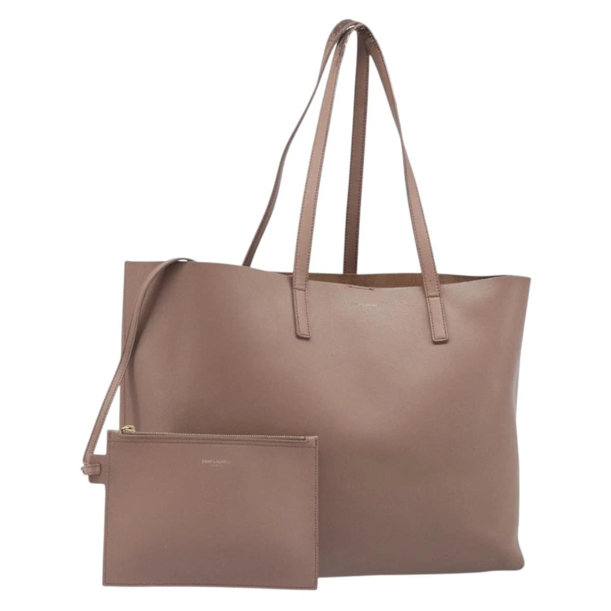 $1600 2016 SAINT LAURENT Calfskin Large Shopping Tote Pink