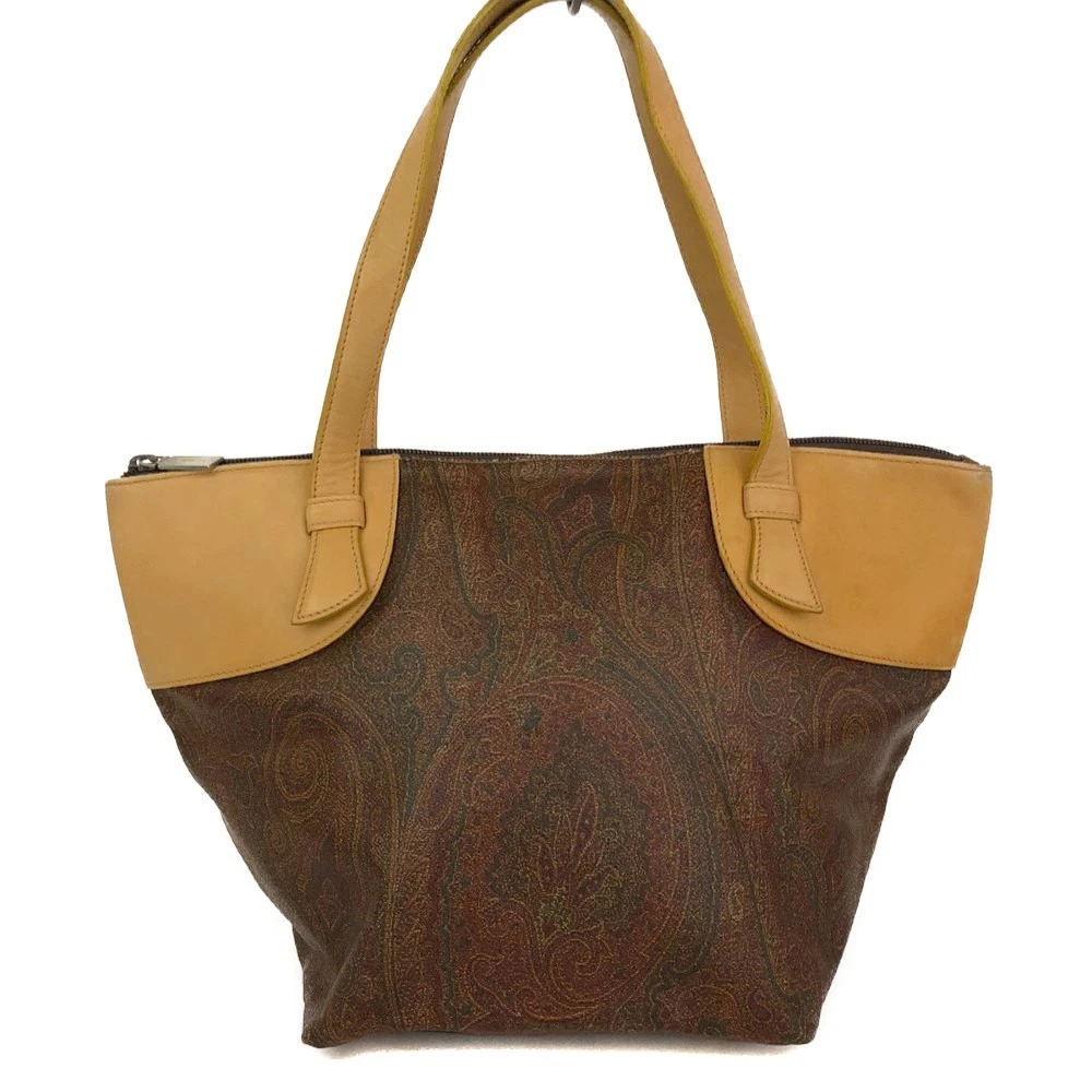 ETRO Paisley PVC Leather Tote Hand Bag MultiColor/6CH0863