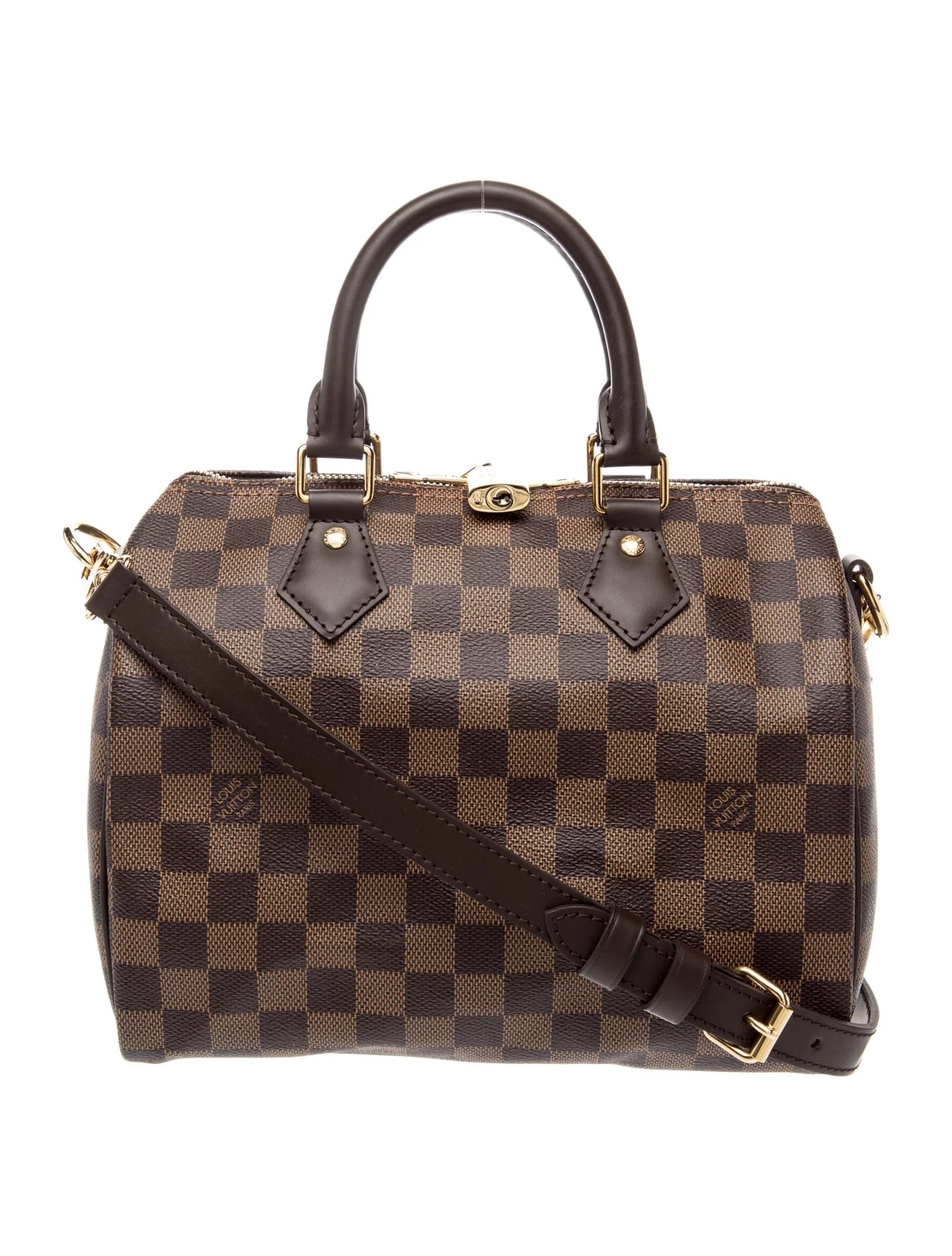 $1980 Louis Vuitton Damier Ebene Speedy Bandouliere 25