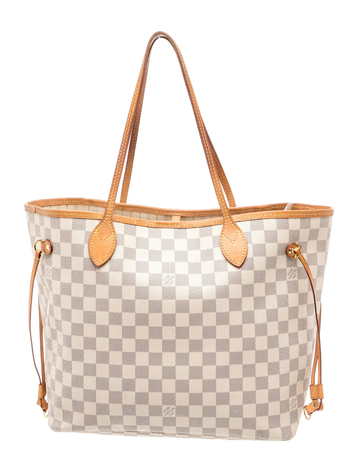 $2240 Louis Vuitton Damier Azur Neverfull w/Pouch MM 10021110
