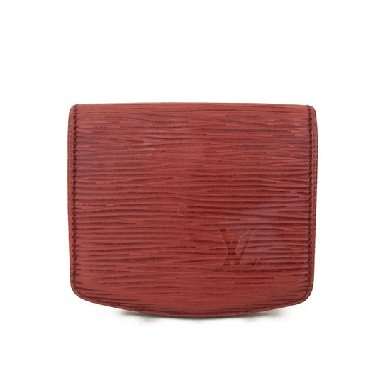 $480 1980s LOUIS VUITTON Epi Porte Monnaie Simple Red