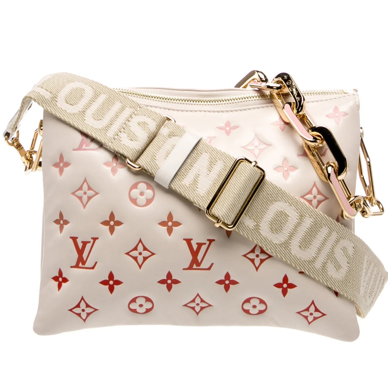 $5100 2021 Louis Vuitton Monogram Sunrise Aquarelle Coussin PM