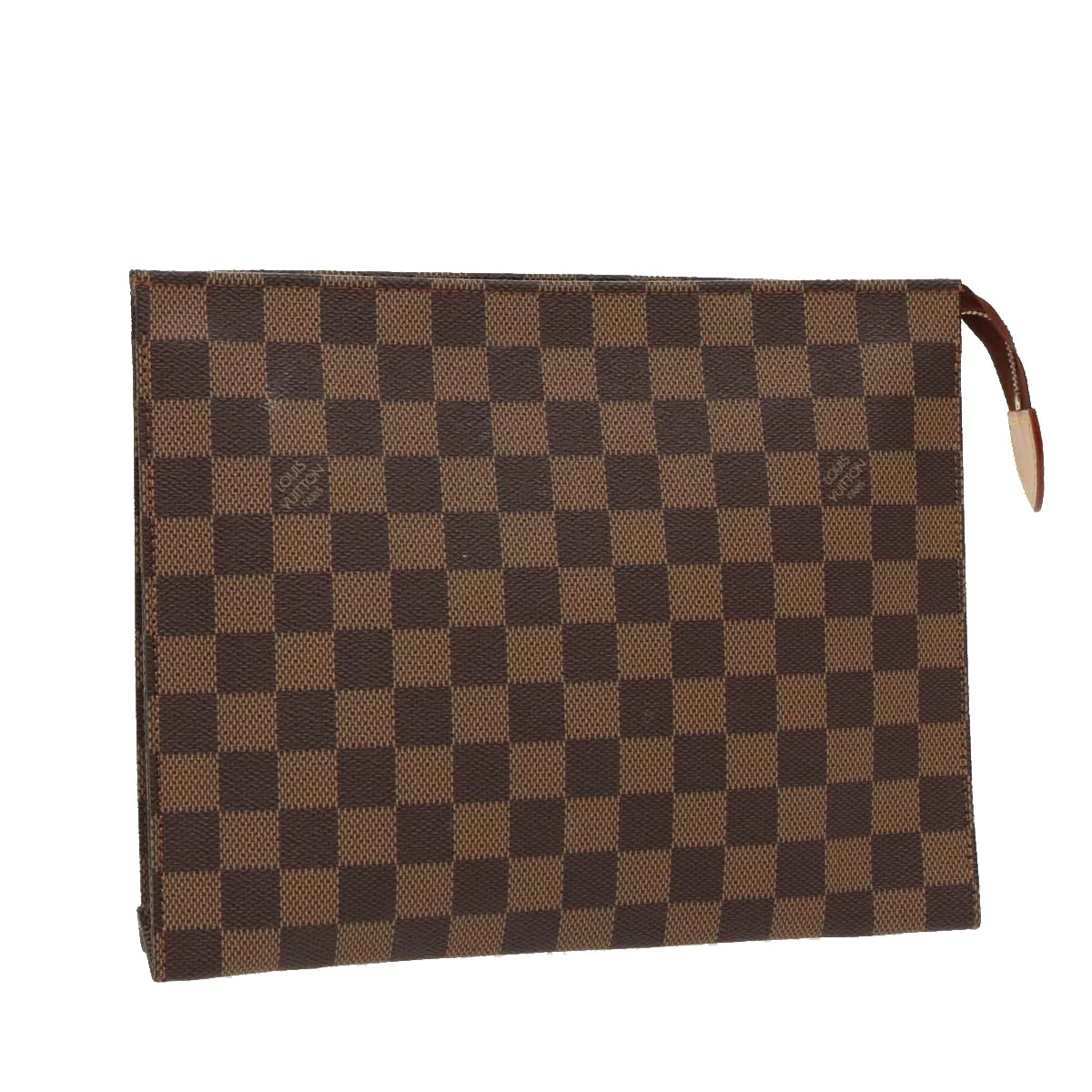 $760 1996 LOUIS VUITTON Damier Ebene Toiletry Pouch 26 TH0956