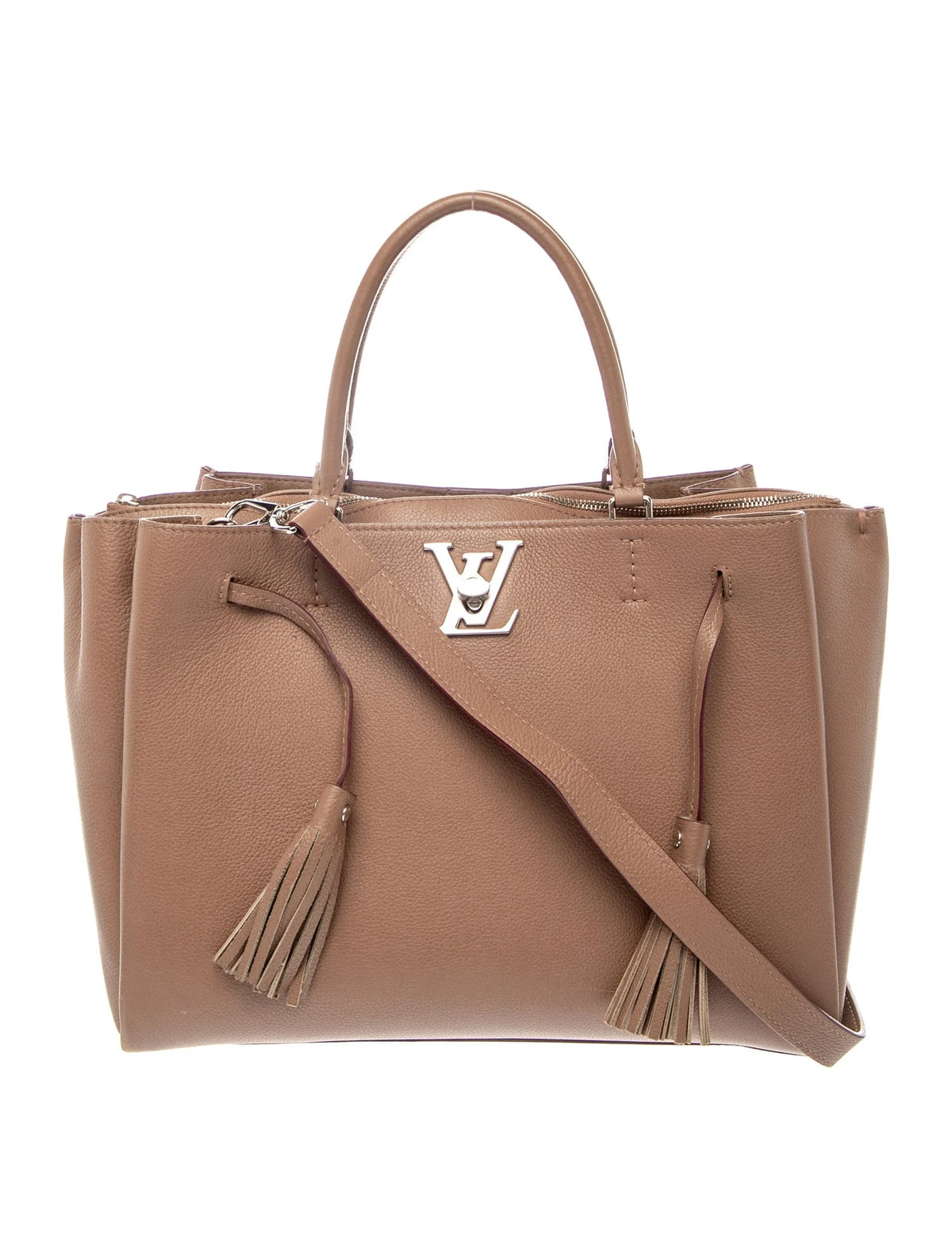 $3100 Louis Vuitton Calfskin Lockmeto Beige 10021133