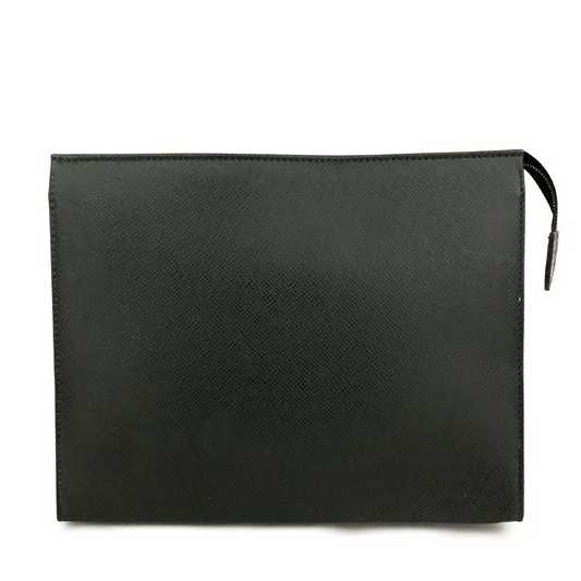 $1420 1995 Louis Vuitton Taiga Poche Toilette 26 Cosmetics Pouch Epicea TH1915