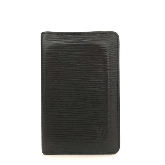 Louis Vuitton Epi De Poche Leather Pass Card Case Black CA0073