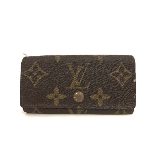 Louis Vuitton Monogram Multicles 4 Ring Key Case Brown TH0010