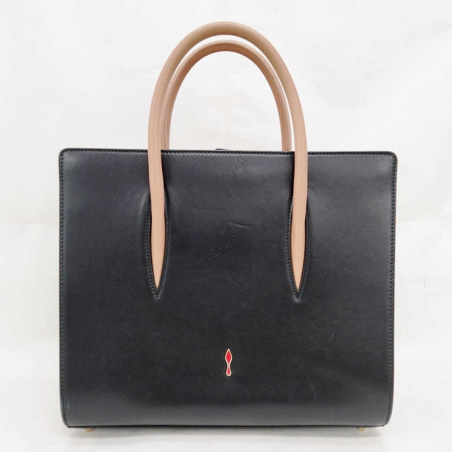 Christian Louboutin Tote Bag Black Leather