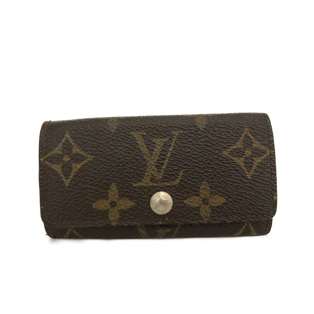 Louis Vuitton Monogram Multicles 4 Ring Key Case Brown