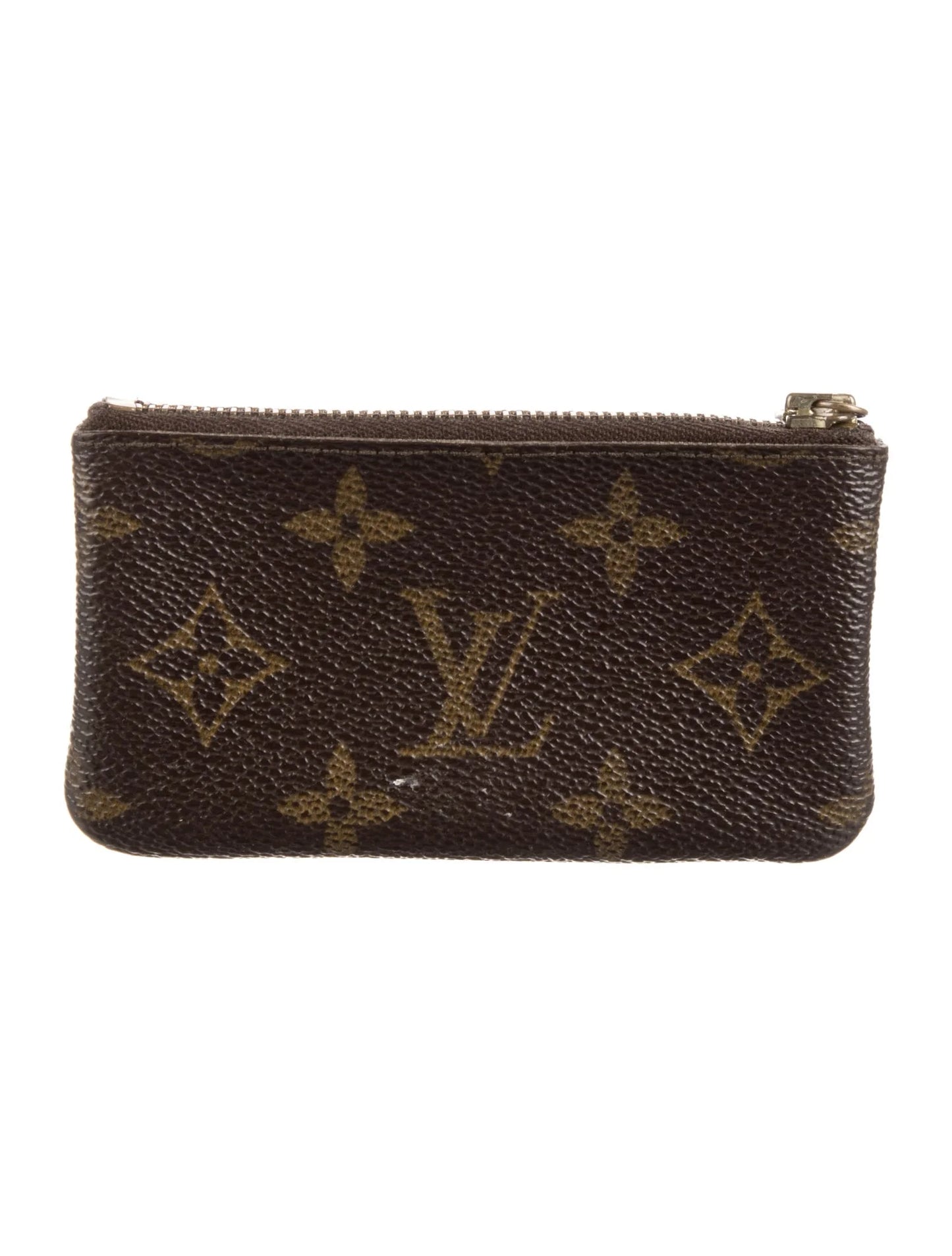$455 1993 Louis Vuitton Monogram Key Pouch