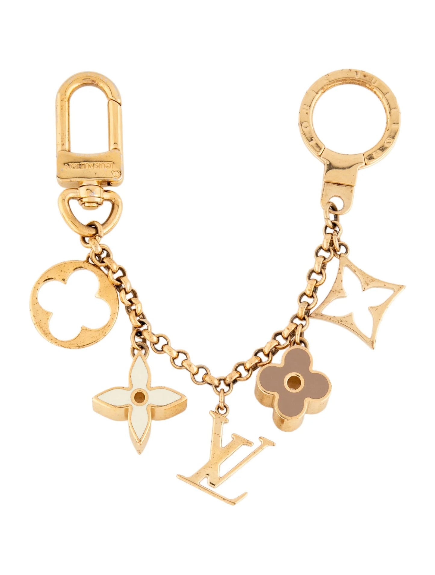 $675 Louis Vuitton Fleur De Monogram Bag Charm
