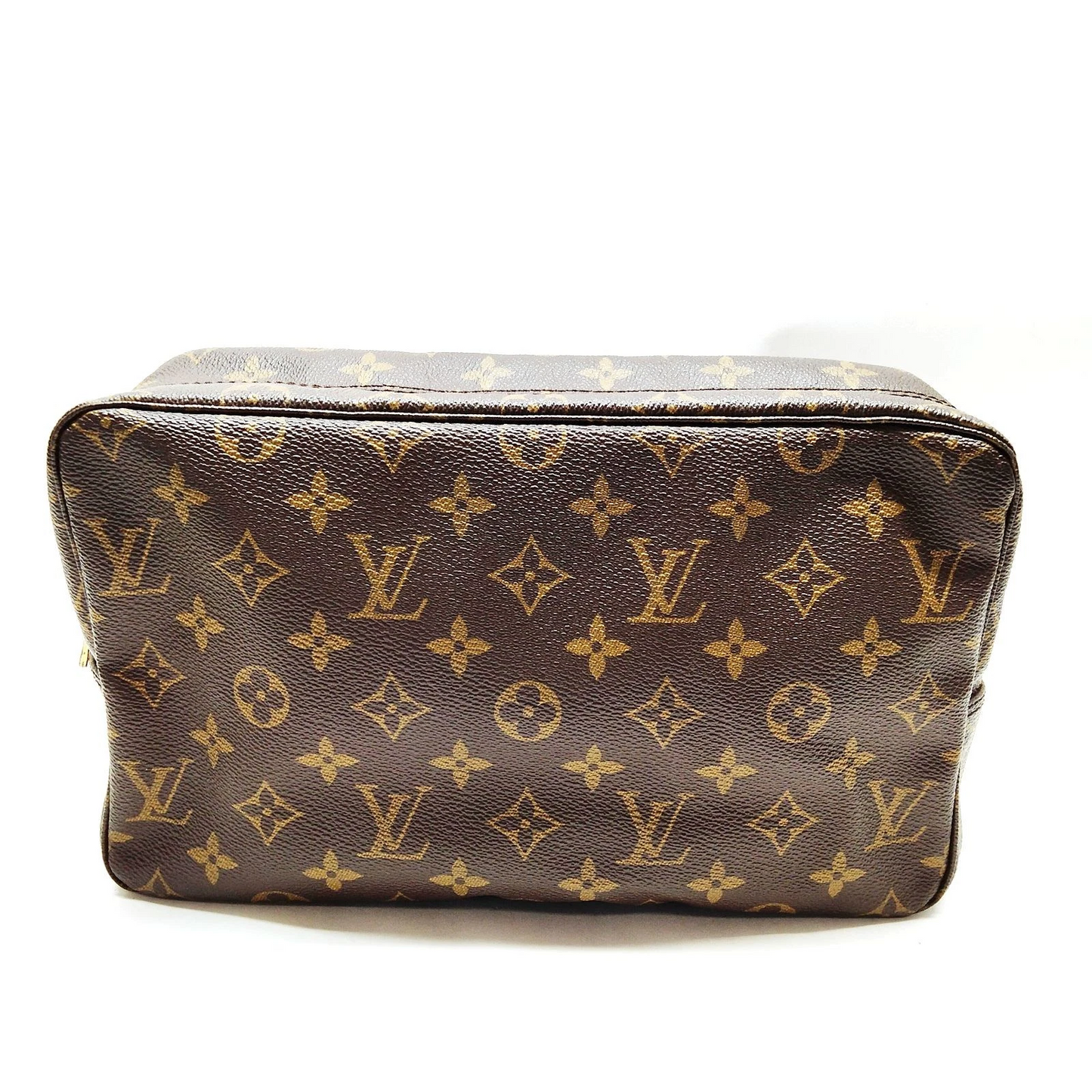 Louis Vuitton Cosmetic Pouch TrousseToilette 28 Brown Monogram 881TH