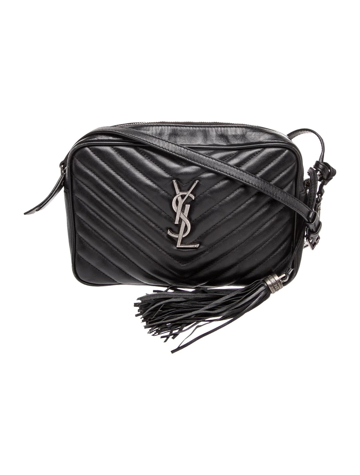 $1950 Saint Laurent Chevron Crossbody Bag 10021135