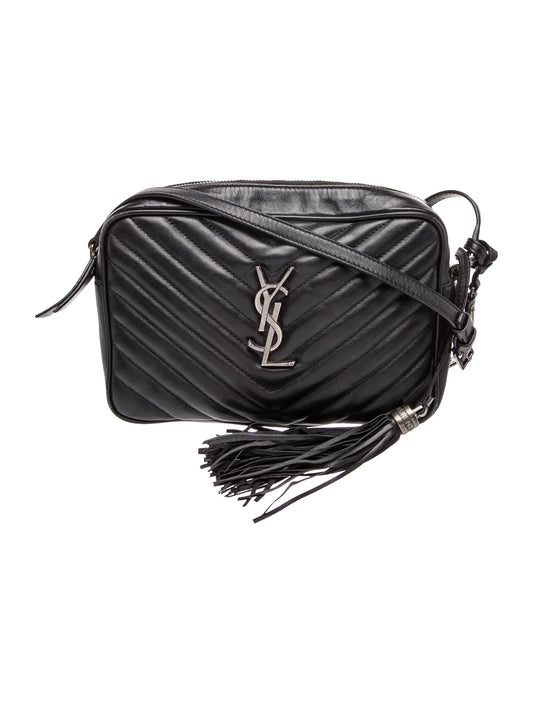 $1950 Saint Laurent Chevron Crossbody Bag 10021135