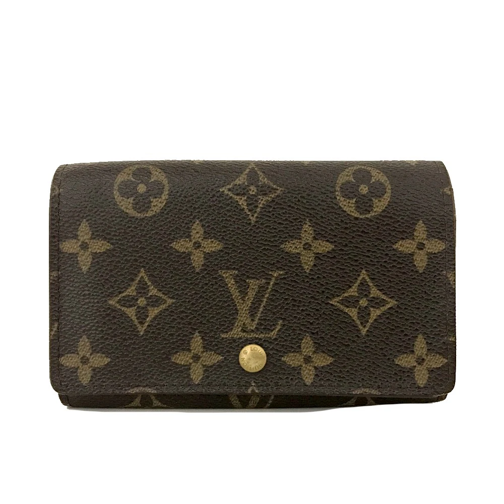 $560 2000 Louis Vuitton Monogram Porte Monnaie Billets Tresor Bifold Wallet CA0040