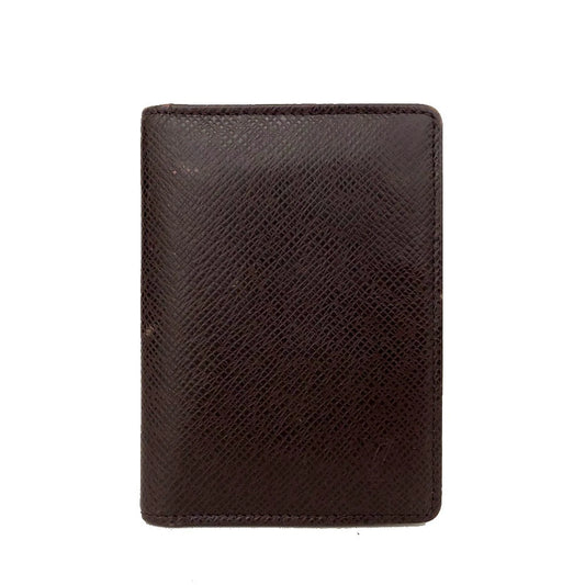 Louis Vuitton Taiga Porte 2 Cartes Vertical Leather Pass Card Case MI1917