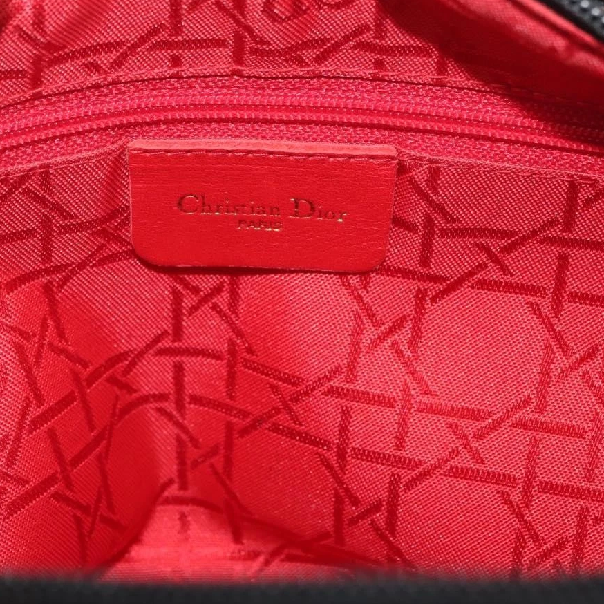 $5100 Dior Nylon Cannage Medium Lady Dior Black