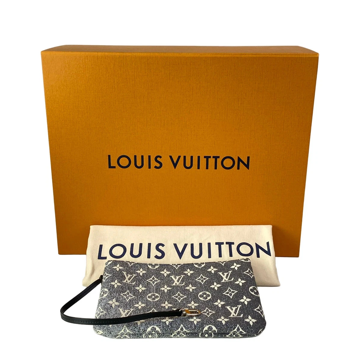 LOUIS VUITTON Neverfull MM M21465 Gray Monogram Jacquard Denim - Unconfirmed