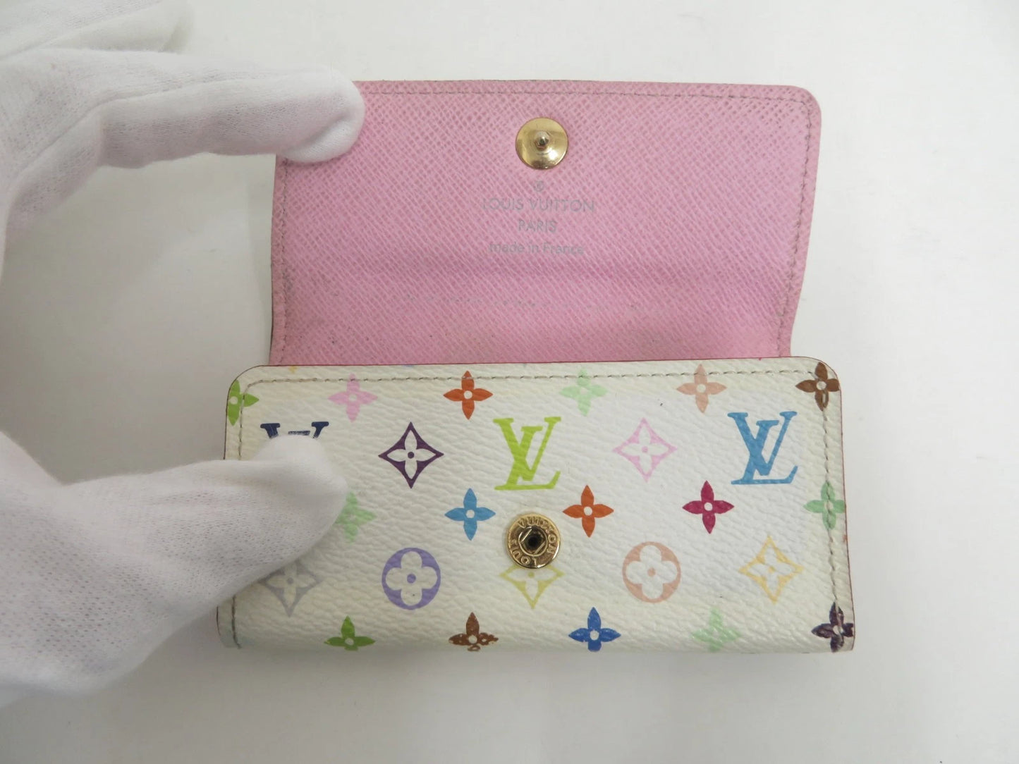 LOUIS VUITTON Monogram Multicolor Multicles 4 Ring Key Case