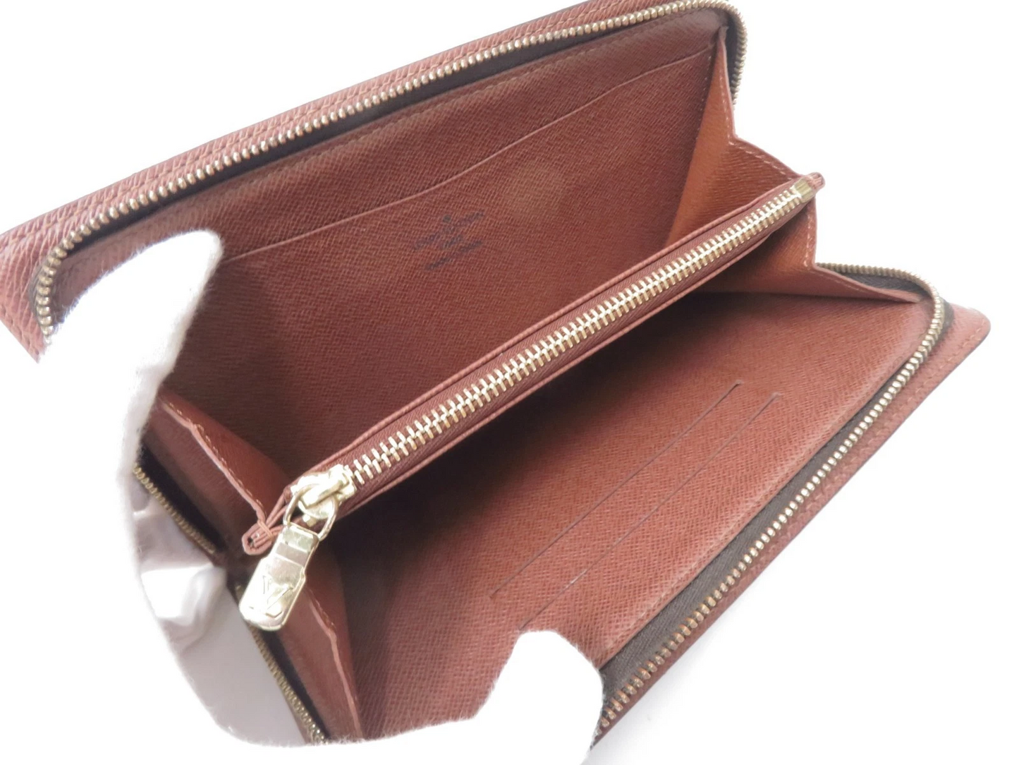 $915 2004 LOUIS VUITTON Monogram Porte-Monnaie Zippy Wallet CA0034