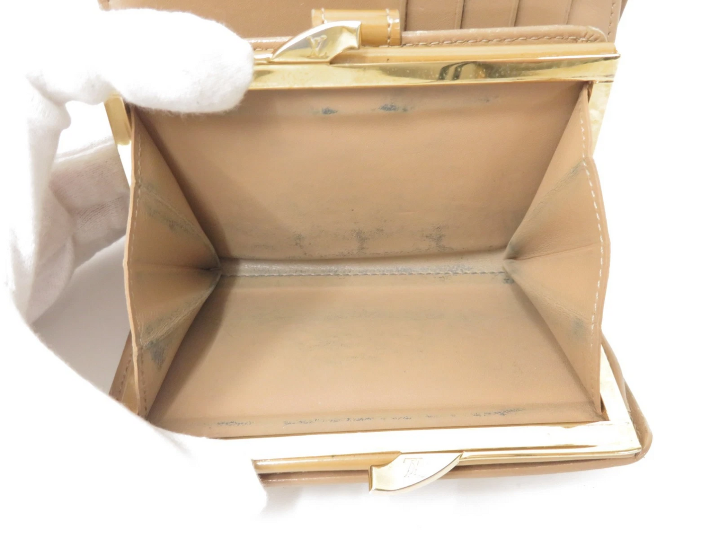 $650 2005 LOUIS VUITTON Monogram Vernis  Porte Monnaie Billets Viennois Wallet MI0025