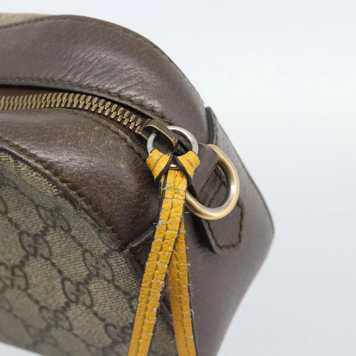 $1490 Gucci GG Supreme Monogram Web Neo Vintage Shoulder Bag Beige New Acero Crop